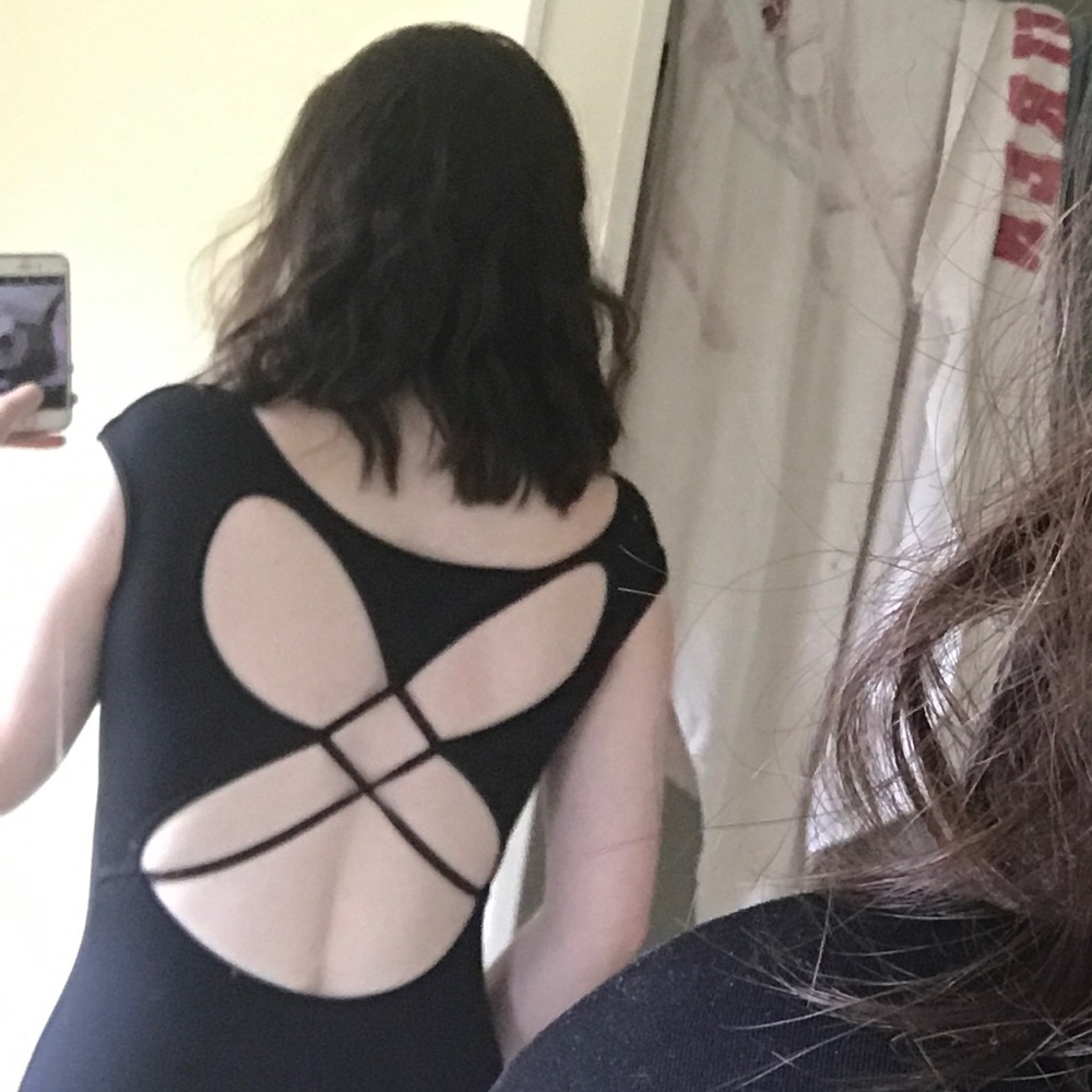 Bloch black ballet leotard